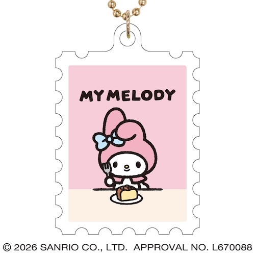 #サザンDSクリエイト(国内販売のみ） 身辺雑貨 サンリオ切手風アクリルキ－チェ－ン  マイメロディ 20706