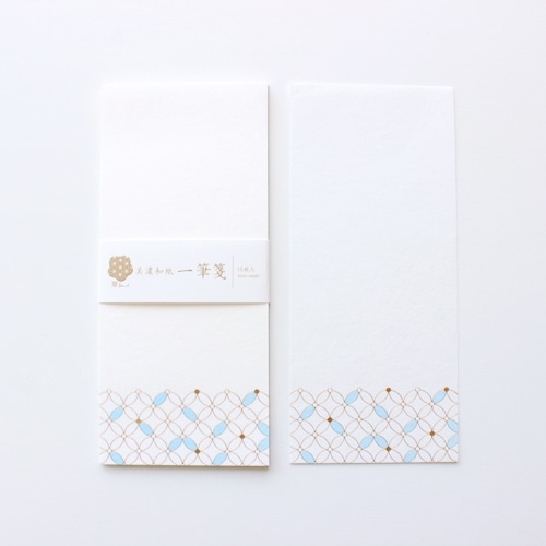 #古川紙工 レター 美濃和紙･一筆箋  七宝文様 fuku1-0009