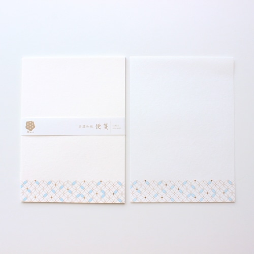 #古川紙工 レター 美濃和紙･便箋  七宝文様 fuku1-0013