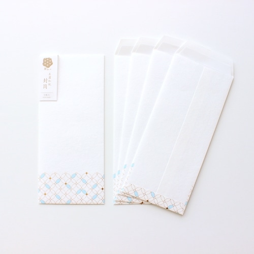 #古川紙工 レター 美濃和紙･封筒  七宝文様 fuku1-0017