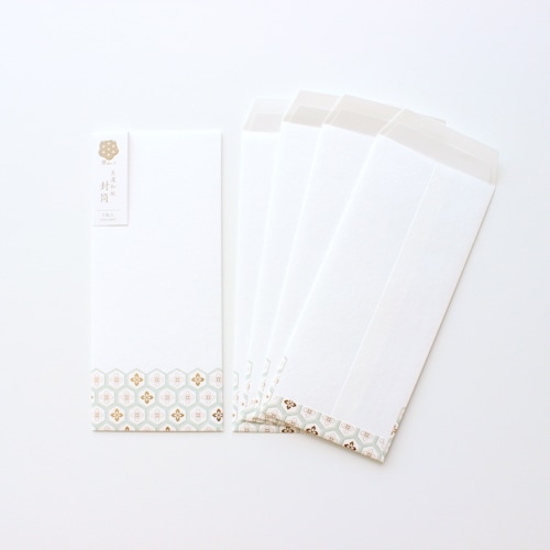 #古川紙工 レター 美濃和紙･封筒  亀甲文様 fuku1-0018