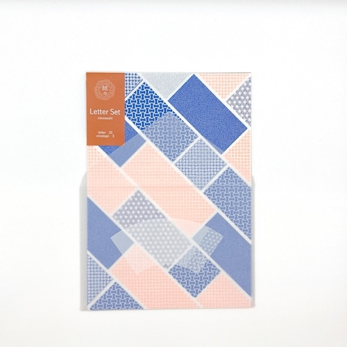 #古川紙工 レター 美濃和紙･レターセット  小紋柄 fuku2-0002