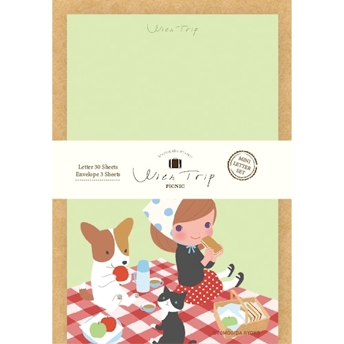 #古川紙工(国内販売のみ） レター ミニレターセット  PICNIC LT736