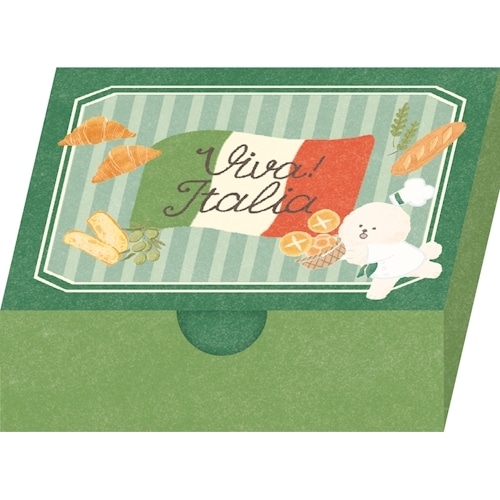 #古川紙工 メモ 箱入りメモ･イタリア  パンわんこ LM367