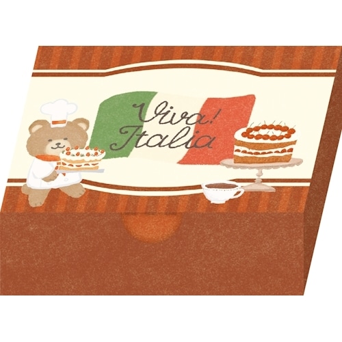 #古川紙工 メモ 箱入りメモ･イタリア  デザートくま LM369