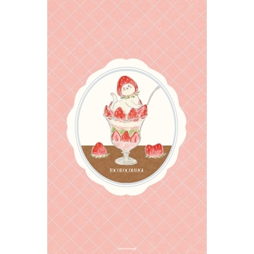 #古川紙工(国内販売のみ） ノート トコロコムギ･変形中綴じノート B6 ストロベリー XH40