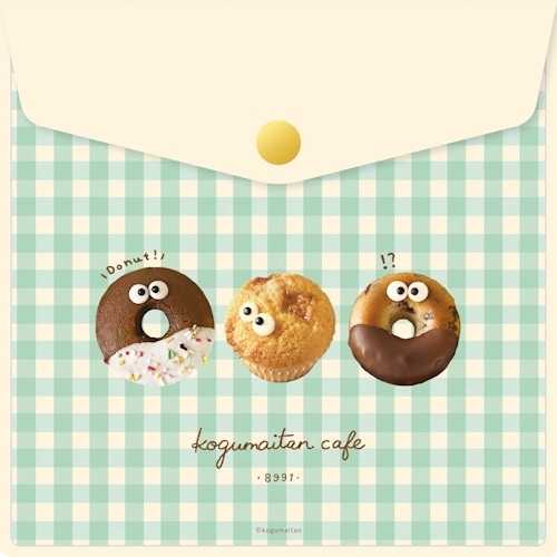 #古川紙工(国内販売のみ） ポーチ こぐまいたんカフェ･ホック付ポーチ  どなすけ QE196