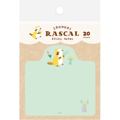 #古川紙工(国内販売のみ） 付箋 型抜き付箋 20枚綴 フラワー QF267