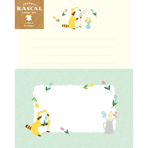 #古川紙工(国内販売のみ） レター レターセット 便箋6枚･封筒3枚入 フラワー LLL521