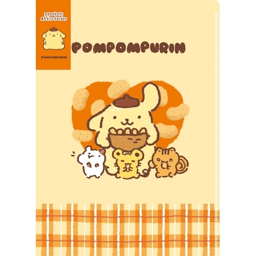 #古川紙工(国内販売のみ） ファイリング用品 クリアファイル A5･2PK ポムポムプリン QE277