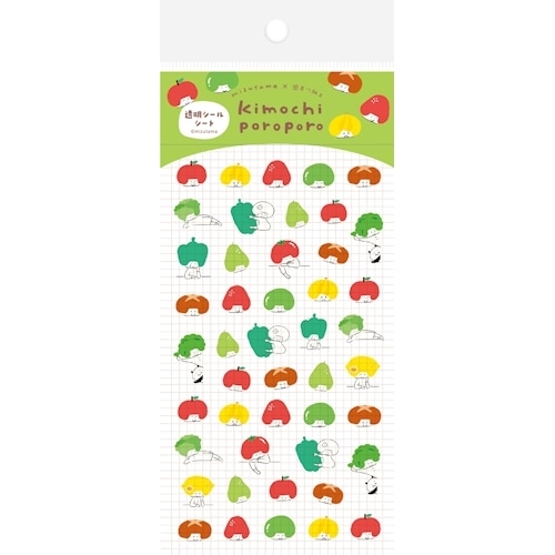 #古川紙工(国内販売のみ） シール 透明シールシート 小 ベジフル QS401