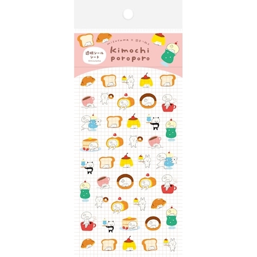 #古川紙工(国内販売のみ） シール 透明シールシート 小 カフェ QS402