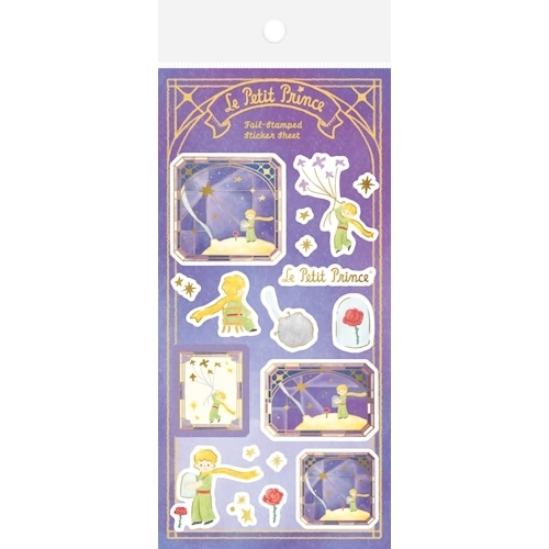 #古川紙工(国内販売のみ） シール 箔押シールシート  小惑星B612 QS429