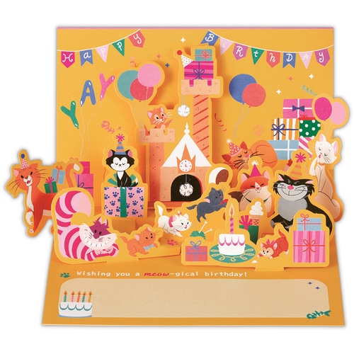 #日本ホールマーク(国内販売のみ） カード 誕生お祝い･立体ディスニーキャッツ  立体ディスニーキャッツ 849573