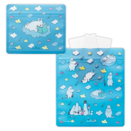 #ホールマーク(国内販売のみ） 梱包用品 ラッピングバッグムーミン CPP、PET素材 ブルー 852009