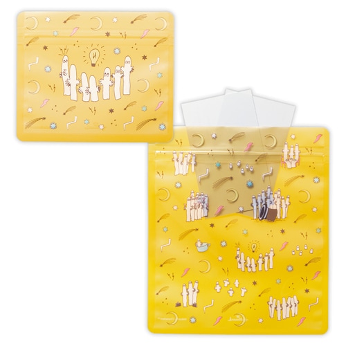 #ホールマーク(国内販売のみ） 梱包用品 ラッピングバッグムーミン CPP、PET素材 イエロー 852016