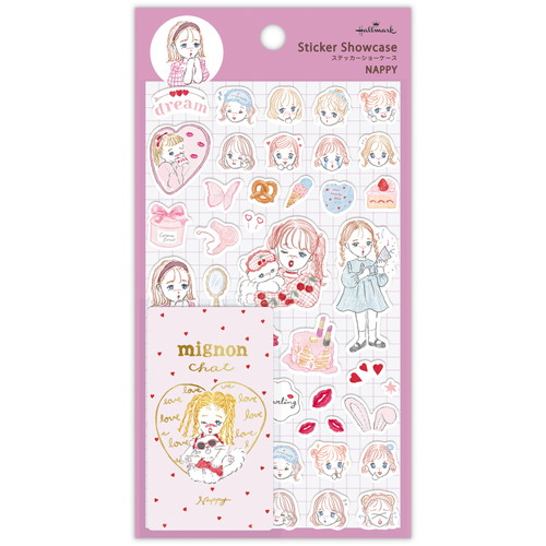 #日本ホールマーク(国内販売のみ） シール ステッカーショーケース  NAPPY ガール 853891