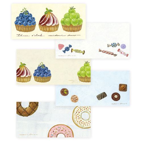 #表現社 レター 浅野みどり一筆箋  three o'clock 20-537