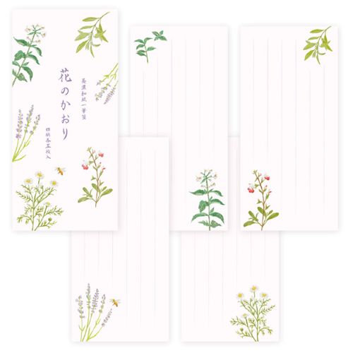 #表現社 レター 鹿ノ音一筆箋  花のかおり 20-539