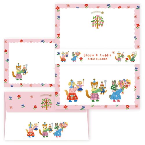 #表現社 レター レターセット･Aiko･Fukawa  Bloom & Cuddle 20-556