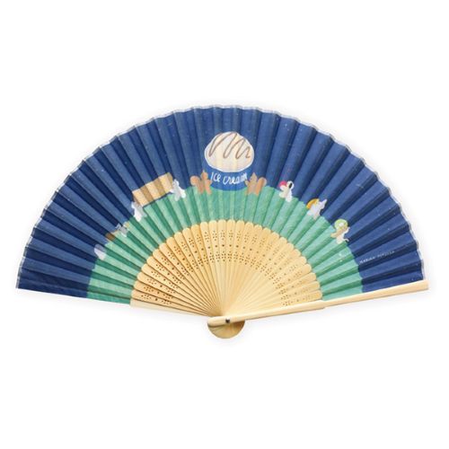 #表現社 身辺雑貨 扇子  真夜中のアイスパーティー 21-627