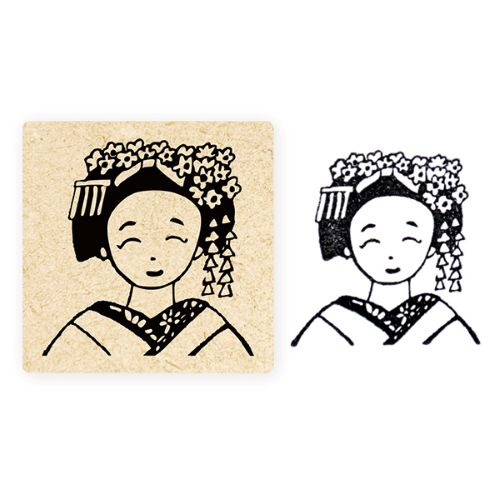 #表現社 印章用品 スタンプ･沖野愛  舞妓    21-655