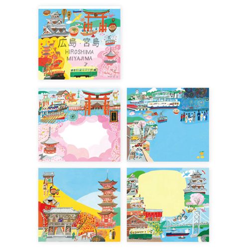 #表現社 メモ帳 ブロックメモ  広島･宮島 22-798