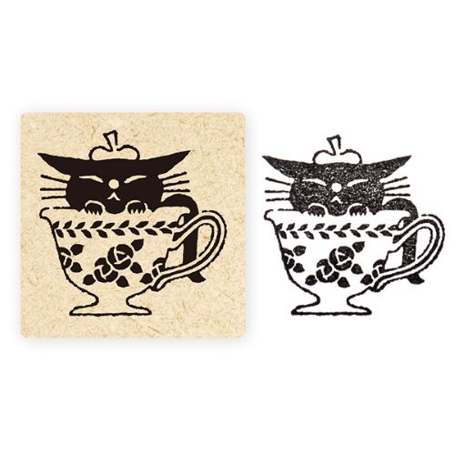 #表現社 スタンプ･黒ねこ意匠  おひるね 26-991