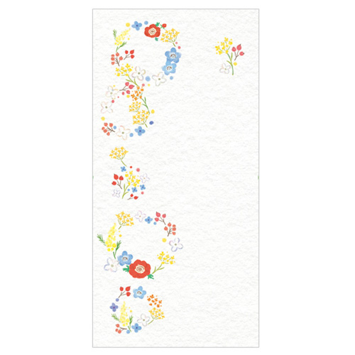 #チキュウグリーティングス 慶弔用品 和紙万円袋 3枚入 花 CH22-0009