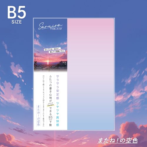 #共栄プラスチック 筆記関連小物 そら色下敷 B5 04 SO-B5-04