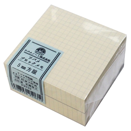 #ツバメノート メモ帳 ツバメブロックメモ 5mm 方眼 P8532