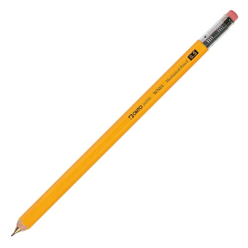 #オート シャープペン 木軸シャープ　ＷＮ０１　 0.5mm イエロー WN01-SP5-YL