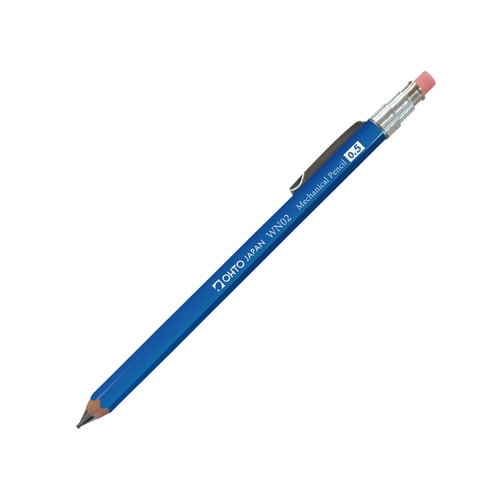 #オート シャープペン 木軸シャープ　ＷＮ０２ 0.5mm ブルー WN02-SP5-BL
