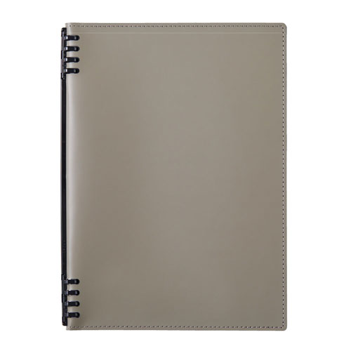 #キングジム ノート レザフェスURNテフレーヌ  グレー 9855TELU-GY