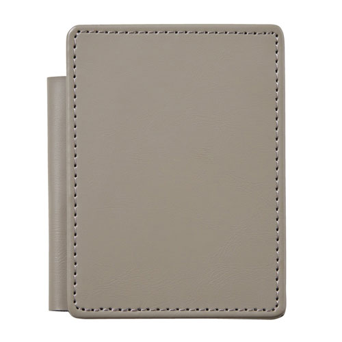 #キングジム メモ帳 レザフェスUスライドメモパッド  グレー 9930LU-GY