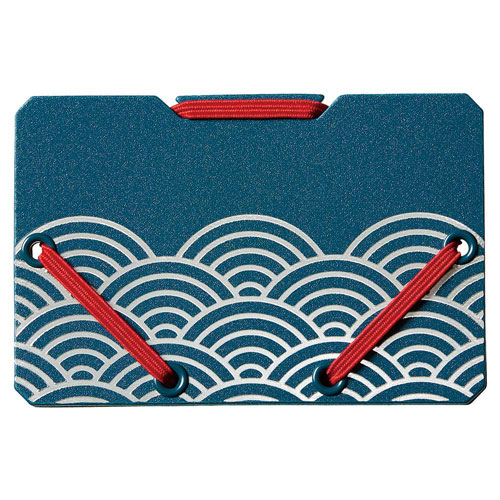 #キングジム ファイリング用品 カードウォレット  青海波 JS2512-004