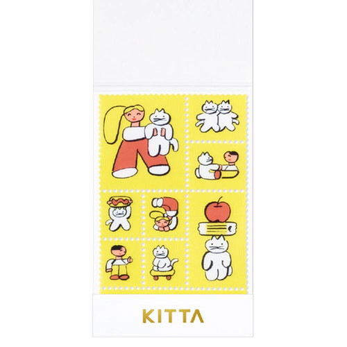 #キングジム マスキングテープ キッタクリア  ネコトイッショ KITT024