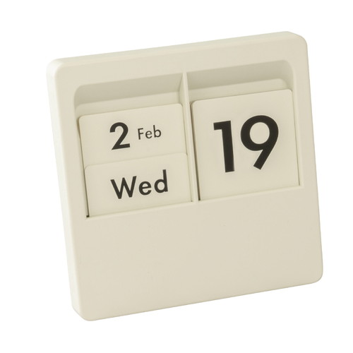 #カール事務器 インテリア雑貨 日めくりカレンダー 万年カレンダー アイボリー PC-100-I