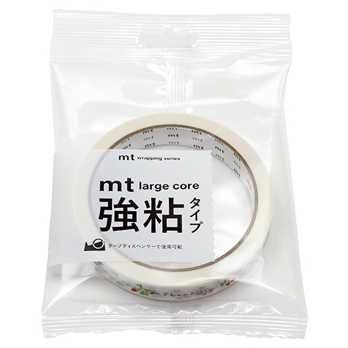 #カモ井加工紙(国内販売のみ） 梱包用品 mt･LargeCore強粘 封緘用･25m いちご MT01L071