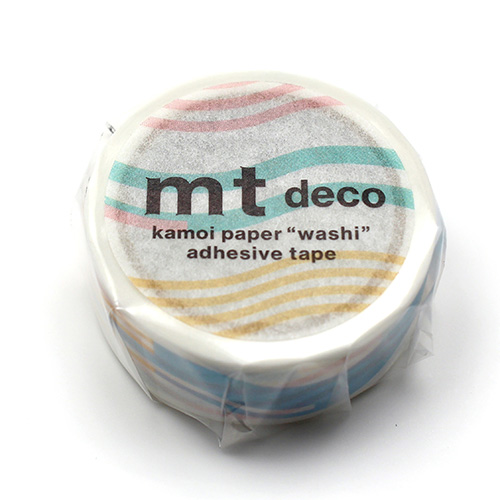 #紀寺商事(国内販売のみ） マスキングテープ マスキングテープ 5m巻 うねうねパステル MT01D609