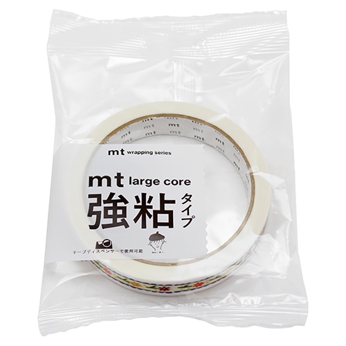 #カモ井加工紙(国内販売のみ） 封緘用テープ mt･Largecore強粘 15mm×25m リボン花 MT01L088
