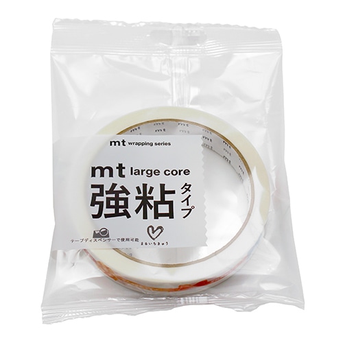 #カモ井加工紙(国内販売のみ） 封緘用テープ mt･Largecore強粘 15mm×25m リボンカラフル MT01L090