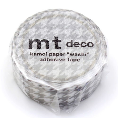 #紀寺商事(国内販売のみ） マスキングテープ マスキングテープ 5ｍ巻 千鳥格子グレー MT01D614