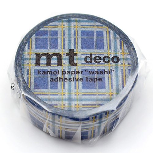 #紀寺商事(国内販売のみ） マスキングテープ マスキングテープ 5ｍ巻 タータンチェックロイヤルブルー MT01D620