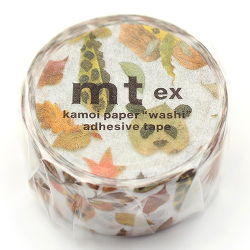 #紀寺商事(国内販売のみ） マスキングテープ マスキングテープ 5ｍ巻 落ち葉アニマル MTEX1P280