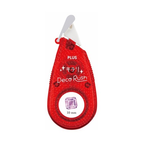 #プラス 事務小物 デコラッシュ･限定キラリ 10ｍｍ幅 宝石 91555