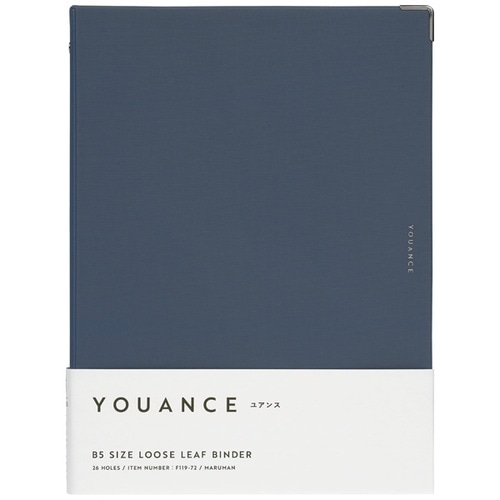 #マルマン バインダー ユアンス（YOUANCE） B5 ネイビー F119-72