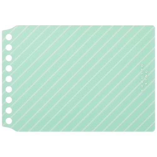 #マルマン ファイリング用品 くるっとリング表紙 ミニサイズ ミント FMR9PE-53