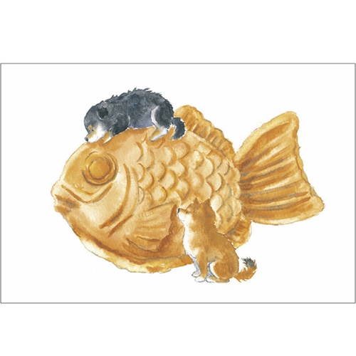 #アクティブコーポレーション カード ポストカード･村田夏佳  たいやき M01-PPR-209