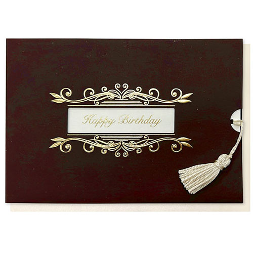 #アクティブコーポレーション カード イタリアカード･バースデー  黒 M01-GRI-154